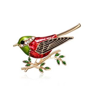 Broche Oiseau Mode Européenne Et Américaine Peinture Bijoux Alliage Animal - Neuf