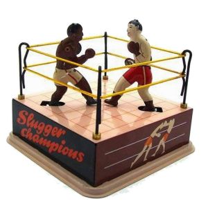 Jouet de boxe m&eacute;canique,d&eacute;coration de ring de boxe &agrave; th&egrave;me nostalgique - Neuf