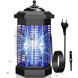 Lampe Moustique &Eacute;lectrique 20w 4200v Moustiquaire &Eacute;lectrique Uv, Lampe Anti-Moustique Non Toxique Et &Eacute;cologique Pour Jardin, Int&eacute;rieur Et Ext&eacute;rieur Avec Brosse De Nettoyage - Neuf