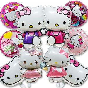 10 Pcs Ballon Aluminium Anniversaire,Ballons Anniversaire Dessin Animé,Ballons Anniversaire,Decoration Anniversaire,Anniversaire Fille,Pour Enfant Fille Anniversaire Fête Décoration (A) - Neuf