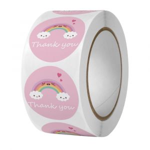 (1000 pi&egrave;ces) &Eacute;tiquettes autocollantes de remerciement 2,5 cm 26 - Neuf