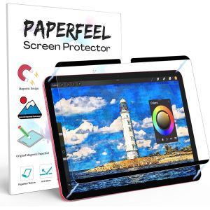 LORANKA-Magn&eacute;tique Protection &Eacute;cran pour iPad A16 11&egrave;me 2025 et iPad 10&egrave;me G&eacute;n&eacute;ration 2022, Protections &Eacute;cran en Papier Mat pour iPad &Eacute;crire, Dessiner- Anti-Reflet/R&eacute;utilisable - Neuf