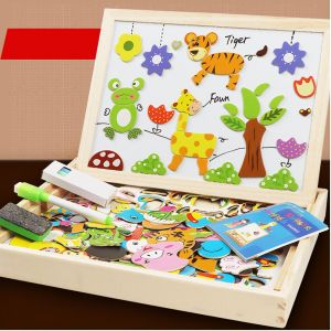 Un Ensemble De Puzzles De Ferme D'animaux [Environ 120 Pièces D'autocollants Magnétiques] Puzzle Magnétique Pour Enfants Jouets Éducatifs Pour Le Cerveau Maternelle Éducation Précoce - Neuf