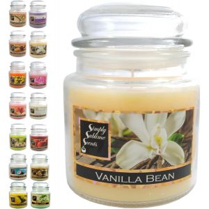 Bougie Parfumée de Luxe - Huiles Parfumées de Haute Qualité - Jusqu'à 76 Heures - Gousse de Vanille - Mèche Coton - Jarre en Verre - Moyen - Neuf
