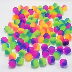 KAL-50 Pi&egrave;ce Balle Rebondissante De Couleur, Balles Rebondissantes Enfant, Balles En Caoutchouc Pour Enfants Caoutchouc Rebondissantes Balles, Jouets Anti-Stress Pour Enfants - Neuf