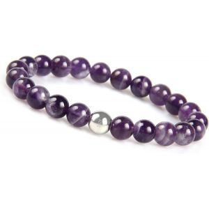 Kal-Bracelet Pour Hommes Avec Perles En Pierre Naturelle I Bracelet En Perles De Jaspe Pour Hommes Et Femmes I Bracelet Extensible Pour Chakras - Neuf