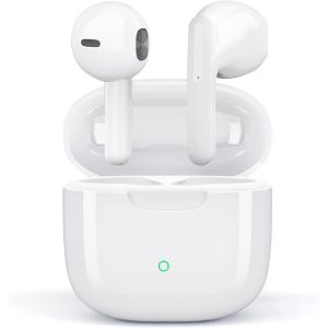 Bluetooth Ecouteurs Intra-Auriculaires Sans Fil, Ecouteur Bluetooth 5.3 Hi-Fi Son Stéréo, Réduction Du Bruit, Contrôle Tactile, Mic Intégrés, 24 Heures Durée De Lecture, Pour Ios Phone Samsung Androi - Neuf