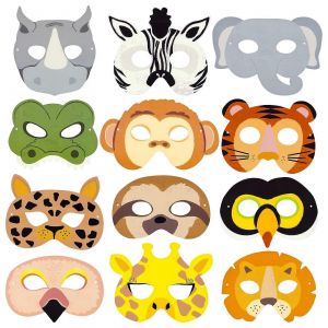 Amusant Safari Accessoires - 24-Pack Jungle sur le Th&egrave;me de Photo Booth Accessoires pour les f&ecirc;tes, les &Eacute;v&eacute;nements, et les Enfants les Anniversaires - Neuf