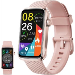Montre intelligente pour homme femme, 1,47"" HD Smartwatch avec notification WhatsApp, podom&egrave;tre, cardiofr&eacute;quencem&egrave;tre, SpO2, moniteur de sommeil, IP68 Bracelet d'activit&eacute; - Neuf