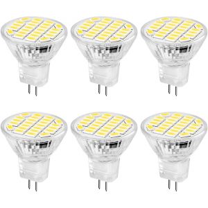 Kalanka-Mr11 Gu4 Led 3w Blanc Chaud 3200k, 450lm, 6 Pcs R&iquest;&iquest;Flecteur Dampoules, Remplacement Pour Ampoules Halog&iquest;&iquest;Nes 20-25w Ampoules &iquest;&iquest; Incandescence, Ampoule Led Gu4 Mr11 Spot, Angle De Faisceau 180&iexcl;&Atilde; - Neuf