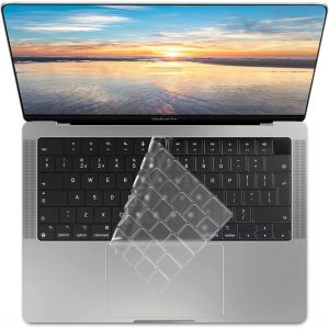 KALANKA-TPU Protection Clavier Protege pour 2022-2024 MacBook Air 13.6/15.3 Pouces M3 M2 A3113/A3114/A2681/A2941, 2021-2024 MacBook Pro 14/MacBook Pro 16 Max Pro M4 M3 M2 M1, AZERTY - EU - Neuf