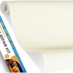 Teppd-Patch De Réparation En Cuir Blanc Laiteux, 40x80cm Patch Cuir Auto-Adhésif Rénovation, Simili Cuir Autocollant Pour Canapé De Siège De Voiture Meubles Vestes Sac - Neuf