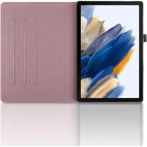 TIANYI-Tablette Coque pour Samsung Galaxy Tab A11 8.7"" 2025 SM-X133/X135 &eacute;tuis Housse PU Cuir 360&deg;Rotatif Multi-Angle Stand Flip Protection Housse pour Samsung Galaxy Tab A11 Coque,Rose Gold Arbres - Neuf