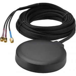 VornixorSarlshop-Antenne MIMO 4G LTE GPS Magn&eacute;tique Antenne Voiture avec Double Connecteur SMA Id&eacute;ale pour Les Passerelles IoT Industrielles Les Routeurs Mobiles Et Les Syst&egrave;mes De Surveillance &Agrave; Dis - Neuf