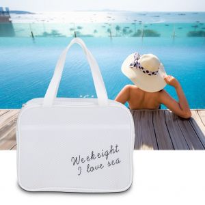 HJLIAN Trousse de toilette semi-transparente, trousse de maquillage de voyage, sac divers, organisateur de cosmetiques - Neuf