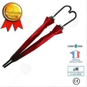 Parapluie - Confo® - Pagode - 16 Os - Tissu D'impact - Long Manche - Rouge - Neuf