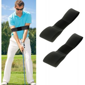 Ceinture Auxiliaire D'entraînement Au Golf, 2 Pièces, Correction De Posture Du Swing De Golf, Correction De La Mémoire Musculaire, Correction De La Forme - Neuf