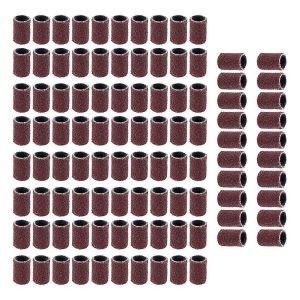 100 Pcs Perceuse À Ongles Bande De Ponçage Machine Bits De Remplacement Pédicure (80 ) - Neuf