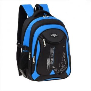 Sac &agrave; Dos Scolaire Cartable Sacs &eacute;cole Sac Dos Cartable Sac de Camping Sac Ecole Enfant Sac a Dos College Gar&ccedil;ons Filles Noir+bleu - Neuf