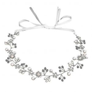 Bijoux De Mari&eacute;e Belles Fleurs Fait &Agrave; La Main Bande De Cheveux Perl&eacute;es Coiffe De Mariage - Neuf