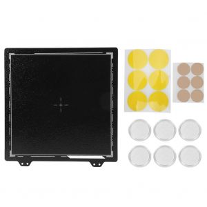 XYONG Plaque de poudre PEI en tole d'acier a ressort pour Prusa Anet CR-20 220 mm, 6 autocollants magnetiques - Neuf