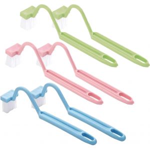 KAL-6 Pièces Brosses De Toilettes Type V, Brosses De Nettoyage De Wc En, Plastique De Type V, Brosse Wc Brosse De Nettoyage Pour Toilettes Cuisine Évier Coin Rim Nettoyage - Neuf