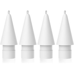 ERYI-Upgraded 4 Pack Pencil Tips For Apple Pencil,No Wear Out Fine Point Precise Control Pencil Replacement Nibs,Compatible With Apple Pencil 1St Gen And 2Nd Gen/Ipad Pro Pencil,White - Neuf