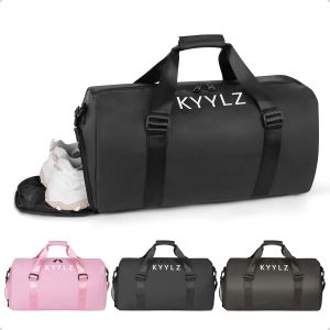 Sac De Voyage Pour Homme Et Femme,Imperméable,Sac De Sport Piscine Spacieux Avec Compartiment À Chaussures,De Plage Pour Piscine,Gym,Plage,Fitness,Et Loisirs,32L,Noir - Neuf
