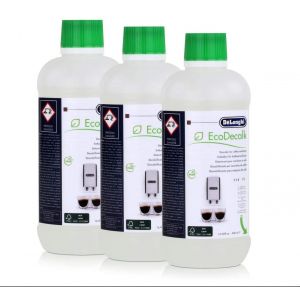 Lot de 3 Détartrant 500ml ECODECALK Cafetière Expresso (5513291781 5513296041 DELONGHI BEKO) - Neuf