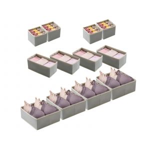Lot de 12 organisateurs de tiroir pliables pour le rangement des placards et de la maison - Neuf