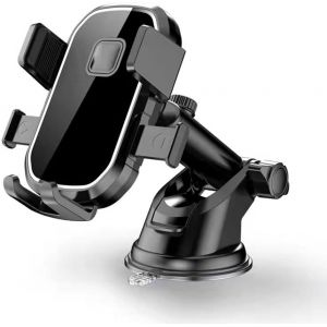 JGD-Support de T&eacute;l&eacute;phone Mobile, Support de Tableau de Bord T&eacute;lescopique Rotatif &agrave; 360&deg; pour Smartphone Universel - Neuf