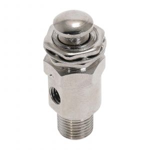 Vanne de commutation à bouton-poussoir pneumatique Air Pneumatic TAC-3P - 2 ports 3 positions,diamètre de filetage 1/8',construction métallique durable - Neuf