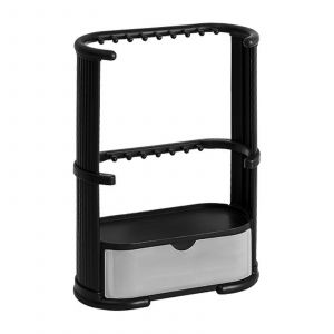 Libre De Bijoux De Titulaire Pour La Commode, La Vanit&eacute; Et De D&eacute;tail, Le Collier Et Le Bracelet Organisateur, Un Porte-Cl&eacute;s Porte-Manteau, Noir - Neuf