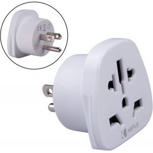 KALANKA-US USA Am&eacute;ricain, Japan Adapter Voyage Type B Plug to &agrave; UK, Australia Australie, EU Europe European, Canada, New Zealand, Hong Kong, France FR, Swiss to American Adaptateur Fiche Universel Pr - Neuf