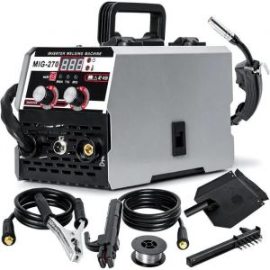 Poste a Souder Mig 250A, 3 en 1 Mig Welder Inverter, Affichage NumeRique LED Tig Mig Welder, Poste de Soudage Portable, 240V Machine - Neuf