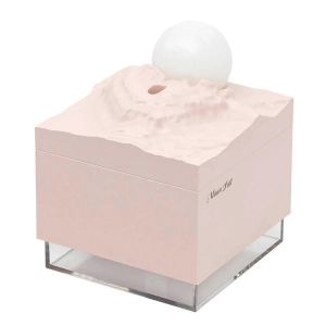 Diffuseur d'ar&ocirc;me Humidificateur &agrave; brume fra&icirc;che LED Lune lampe Veilleuse Rose - Neuf