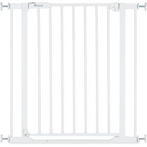Yemaesre-Barrière Sécurité Enfant Clear Step 2 (Largeur 75 À 80 Cm) - Seuil Ultra Plat, Sans Percage, Ouverture Bilatèrale À 1 Main , Verrouillage Manuel - Métal Blanc - Neuf