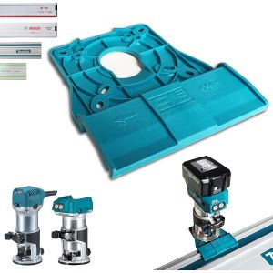 JEXNOVASHOP-Adaptateur de rail de guidage professionnel pour Makita DRT50 / RT0700C / RT0702C / RT0700 / 3709/3711 pour Makita/Bosch/Festool/Mafell - Neuf
