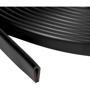 Clicksell-Bande D'étanchéité En Forme De U, En Silicone Haute Température, En Forme De U, 6 M, Joint En Silicone Noir, Autocollant, Protection Des Bords Pour Tôle, Verre (1/16"") - Neuf