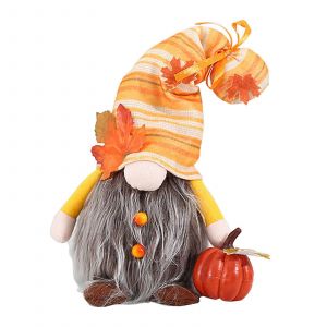 Nain De Jardin En Peluche Illuminé Pour Thanksgiving, Lutin Citrouille À Led, Jouet Suédois Pour La Récolte D'automne, Table De Vacances D - Neuf