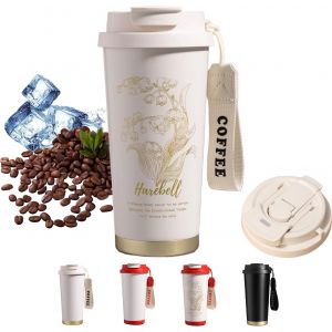 Tianyi-Mug Isotherme 500ml, Thermos Café & Thé En Inox, Mug Thermos Café Mug Isotherme Cafe Pour Les Boissons Chaudes Et Le Café(Orchidée) - Neuf