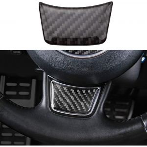 Autocollants pour volant avec logo pour Audi A4 B6 B8 B7 B5 A3 8P 8L 8V A6 C5 C7 A5 A6 A7 (fibre de carbone) - Neuf