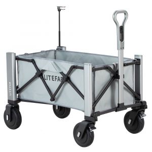 Chariot &Eacute;lectrique T&eacute;l&eacute;command&eacute; Litefar Orion, Moteur Silencieux De 500 W Int&eacute;gr&eacute; Au Moyeu, Capacit&eacute; De Chargement De 140 L, Batterie De 24 000mah, Autonomie De 12km - Neuf
