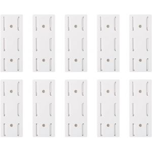 KALANKA-10 Pi&egrave;ce Support de Prise Adh&eacute;sif sans Perforation, Support de Multiprise Autocollant, Support de Prise de Bureau Autocollant, Support de Prise Murale pour La Maison, La Cuisine, Le Bureau (B - Neuf