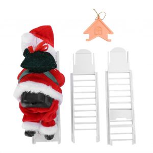 Fournitures de décoration de Noël Échelle d'escalade électrique Père Noël Père Noël Ornement JouetsMaison - Neuf