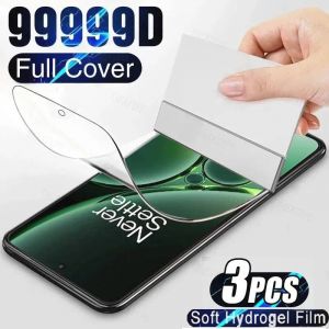 3 Pi&egrave;ces Film Hydrogel Pour Oneplus Nord Ce 3 2 Lite 2t N20 Se N10 N100 N200 N300 N30 5g Protecteurs D'&eacute;cran Pour Oneplus Ace Pro 2 2v.Ace.3 Pi&egrave;ces - Neuf