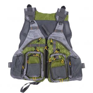 Gilet Multi-Poches Resistant Et Respirant En Maille Pour La Peche, Le Camping Et Les Activites En Plein Air - Neuf