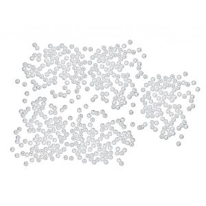 Lot De 500 Perles De 6 Mm En Plastique Beige Pour Colliers,Pendentifs Et Bijoux - Neuf