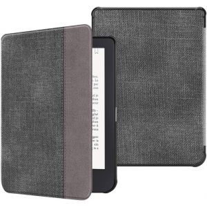 GUOP-Étui Pour Kobo Clara Hd 6 Pouces 2018 (Numéro De Modèle: N249) - Housse Fine Et Légère Coque Fermeture Magnétique Fonction Réveil/Sommeil Automatique,Denim Noir - Neuf