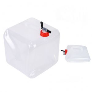 Bidon D'eau Pliable De 15 Litres Avec Robinet, Pichet De Transport D'eau De Camping, Gourde D'eau Portable Pliable Pour Randonnee En Plein Air, Urgence - Neuf